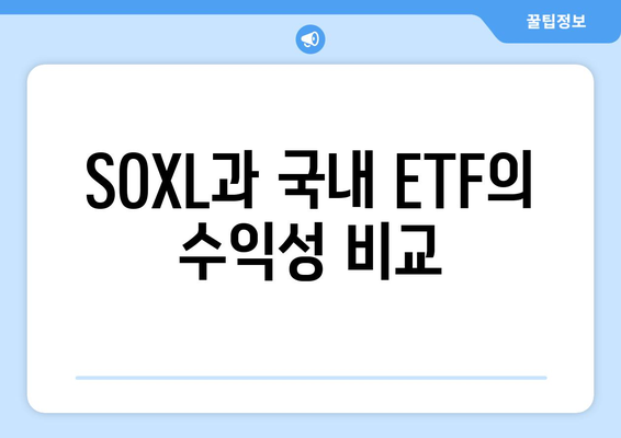 SOXL과 국내 ETF의 수익성 비교