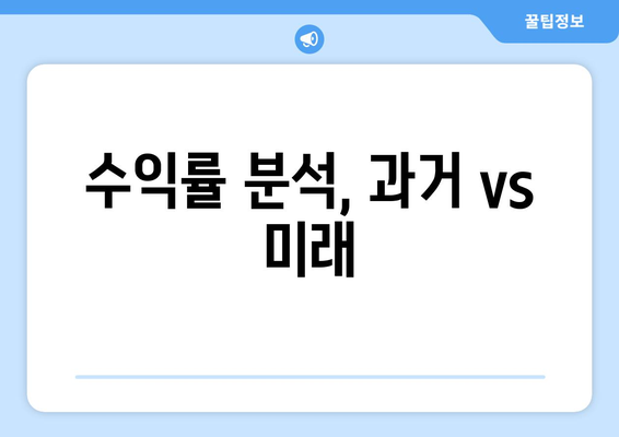 수익률 분석, 과거 vs 미래