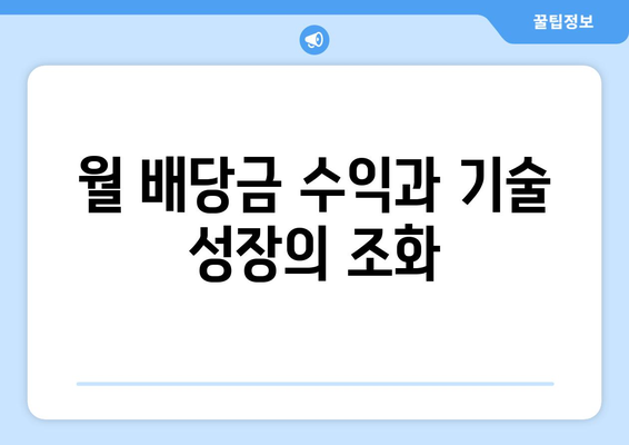 월 배당금 수익과 기술 성장의 조화