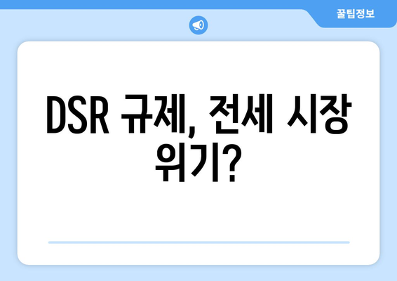 DSR 규제, 전세 시장 위기?