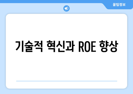 기술적 혁신과 ROE 향상