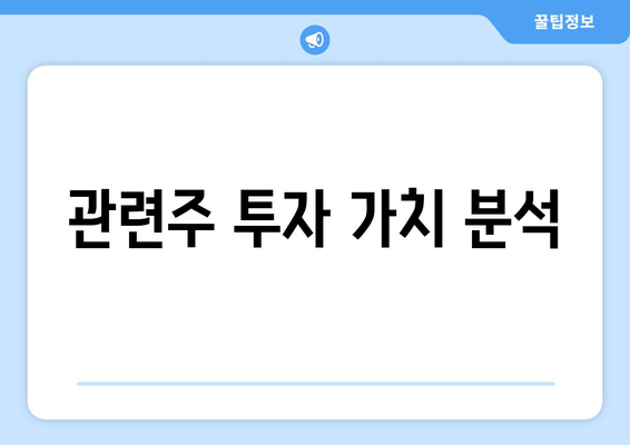 관련주 투자 가치 분석