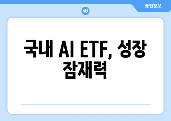 국내 AI ETF, 성장 잠재력