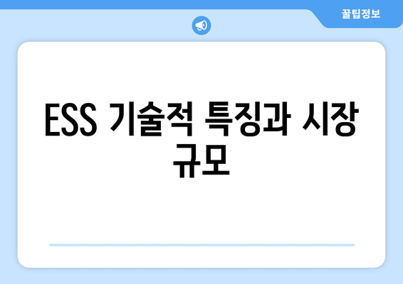 ESS 기술적 특징과 시장 규모