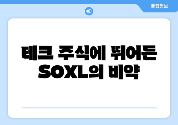 테크 주식에 뛰어든 SOXL의 비약