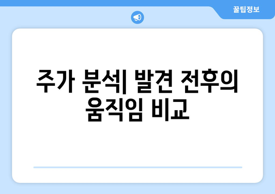 주가 분석| 발견 전후의 움직임 비교