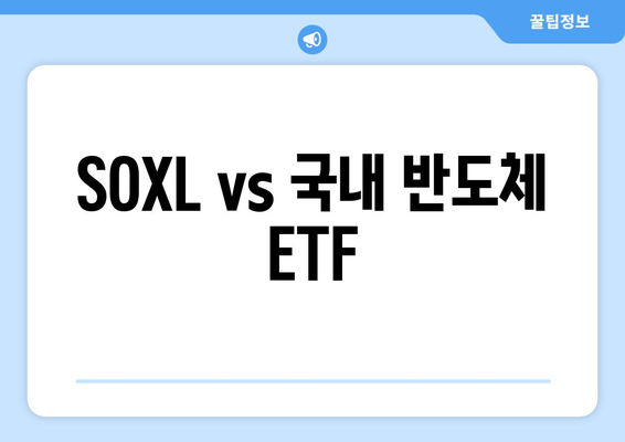 SOXL vs 국내 반도체 ETF