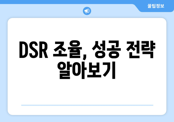 DSR 조율, 성공 전략 알아보기