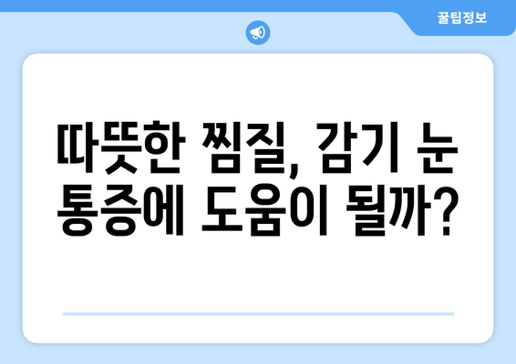 감기 눈통, 냉찜질 vs 온찜질| 어떤 게 효과적일까? | 감기, 눈 통증, 냉찜질, 온찜질, 비교, 효과