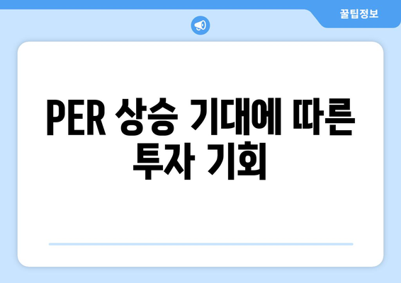 PER 상승 기대에 따른 투자 기회