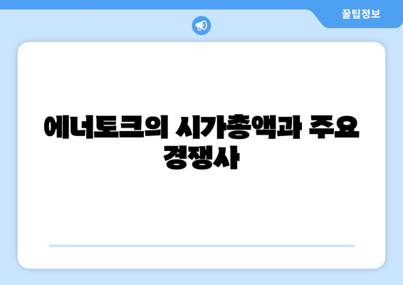 에너토크의 시가총액과 주요 경쟁사