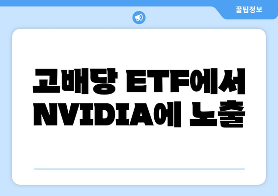 고배당 ETF에서 NVIDIA에 노출