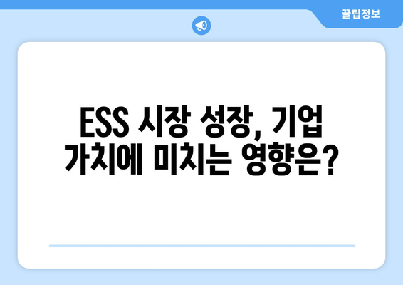 ESS 시장 성장, 기업 가치에 미치는 영향은?