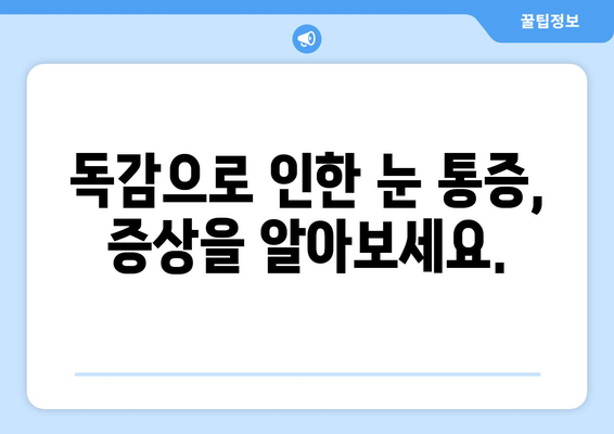 독감으로 인한 눈 통증, 증상과 예방법 완벽 가이드 | 독감, 눈 통증, 눈 건강, 예방 팁