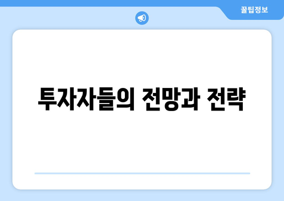 투자자들의 전망과 전략