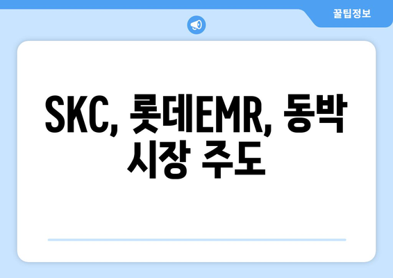 SKC, 롯데EMR, 동박 시장 주도