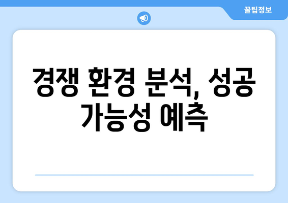 경쟁 환경 분석, 성공 가능성 예측