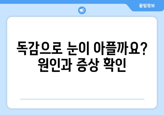 독감으로 인한 눈 통증, 겪고 계신가요? | 원인과 예방법, 완화 팁