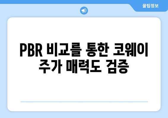 PBR 비교를 통한 코웨이 주가 매력도 검증