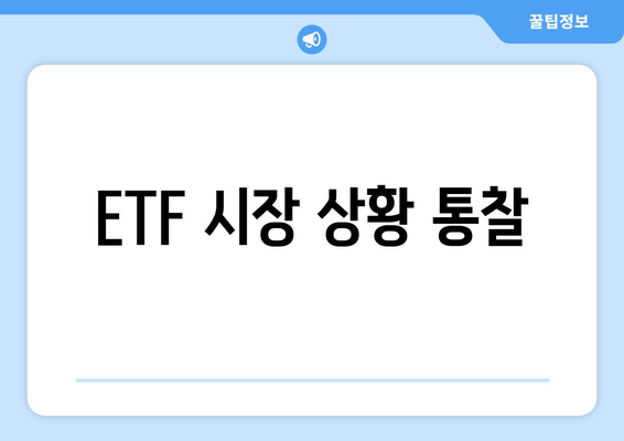 ETF 시장 상황 통찰