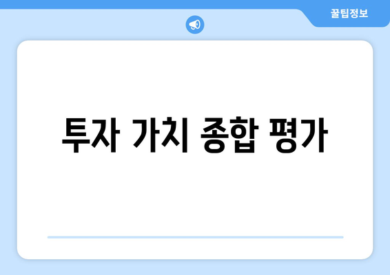 투자 가치 종합 평가