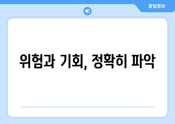 위험과 기회, 정확히 파악