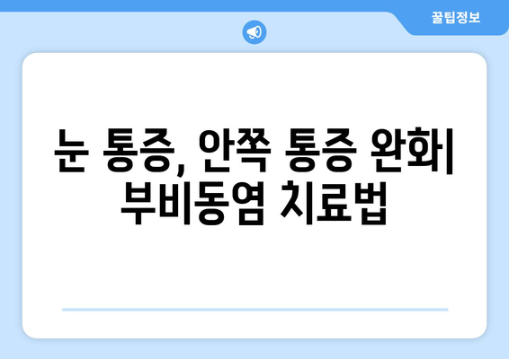 부비동염으로 인한 눈 통증, 안쪽 통증 및 시신경 압박| 원인, 증상, 치료 | 부비동염, 눈 통증, 안구 통증, 시신경 압박, 치료법