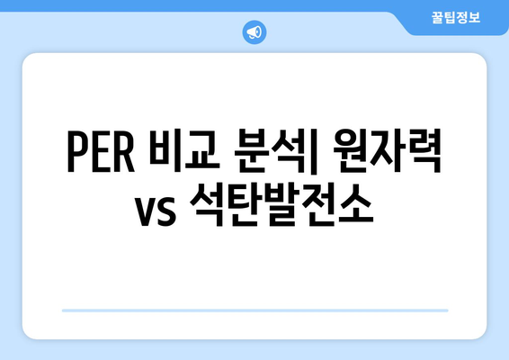 PER 비교 분석| 원자력 vs 석탄발전소