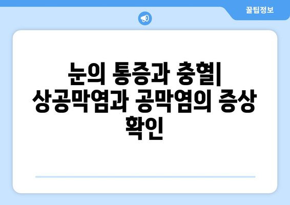 상공막염과 공막염| 원인, 증상, 응급 상황 완벽 가이드 | 눈 건강, 안과 질환, 치료