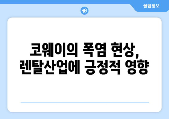 코웨이의 폭염 현상, 렌탈산업에 긍정적 영향