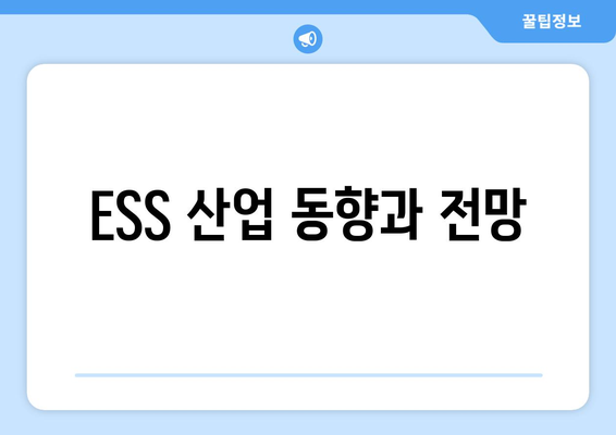 ESS 산업 동향과 전망