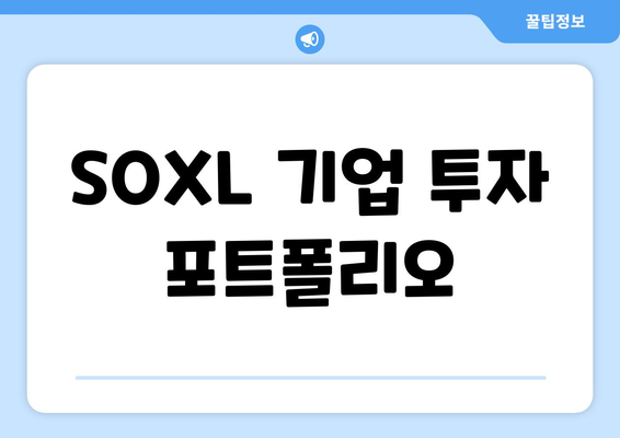 SOXL 기업 투자 포트폴리오