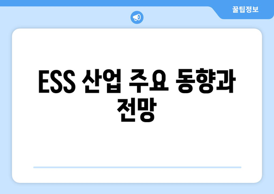 ESS 산업 주요 동향과 전망