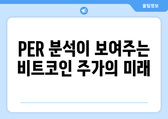 PER 분석이 보여주는 비트코인 주가의 미래