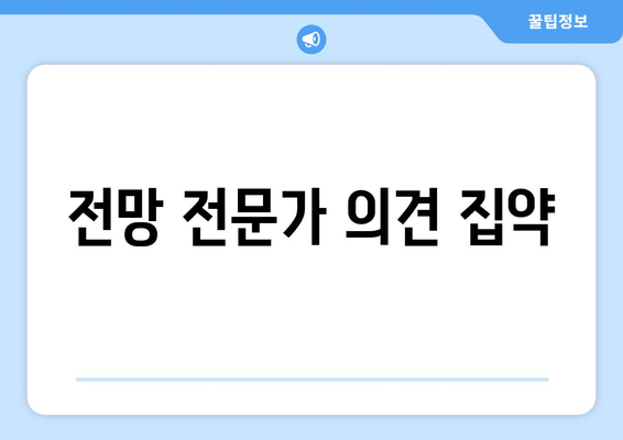 전망 전문가 의견 집약