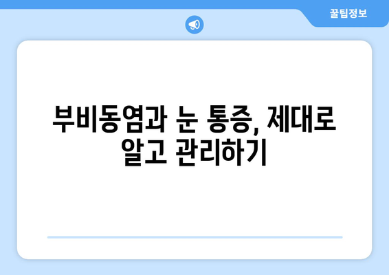 부비동염이 눈 통증을 유발할까요? 눈 안쪽 당김과 시신경 압박의 원인과 해결책 | 부비동염, 눈 통증, 시신경 압박, 안구 통증, 부비동염 증상