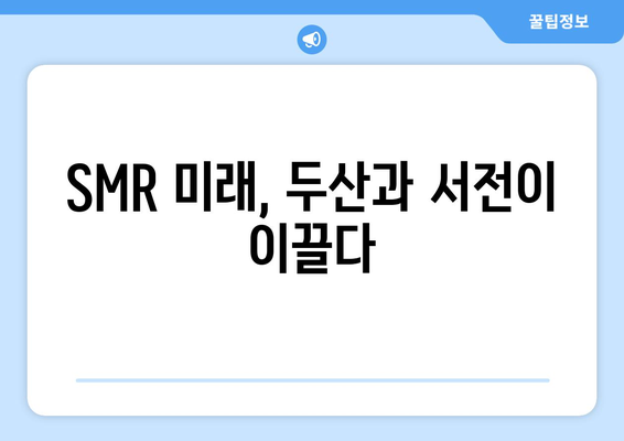 SMR 미래, 두산과 서전이 이끌다