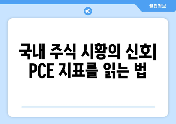 국내 주식 시황의 신호| PCE 지표를 읽는 법