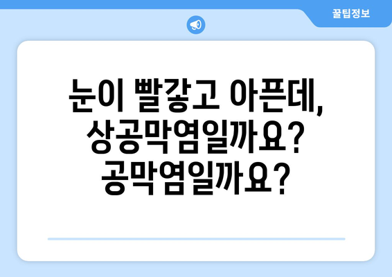 상공막염과 공막염| 원인, 증상, 한의원 치료법 | 눈 통증, 붉은 눈, 시력 저하, 한방 치료