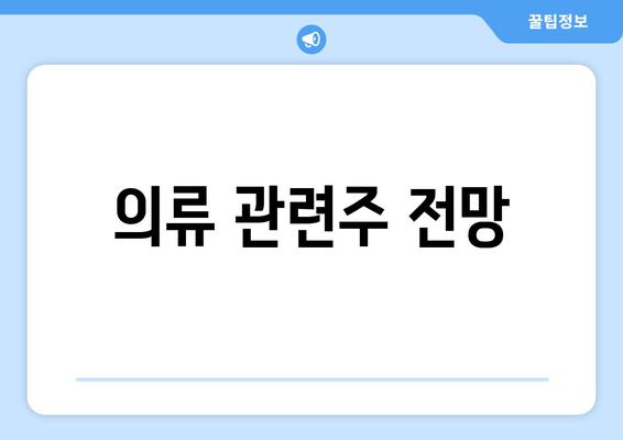 의류 관련주 전망