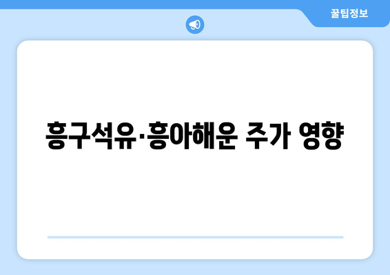 흥구석유·흥아해운 주가 영향