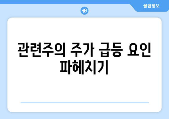 관련주의 주가 급등 요인 파헤치기