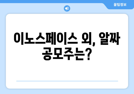 이노스페이스 외, 알짜 공모주는?