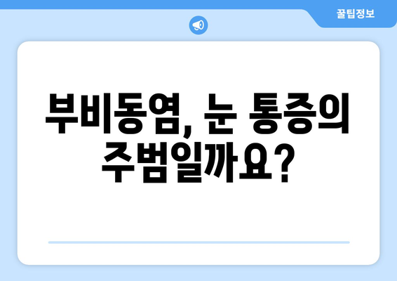 부비동염으로 인한 눈 통증| 안쪽 당김과 시신경 압박의 원인과 해결책 | 부비동염, 눈 통증, 시신경, 안구통, 두통