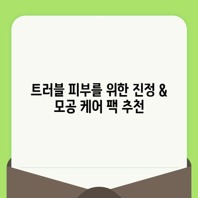 모공 축소에 순한 팩 5가지 추천 | 민감성 피부, 트러블, 효과적인 모공 관리