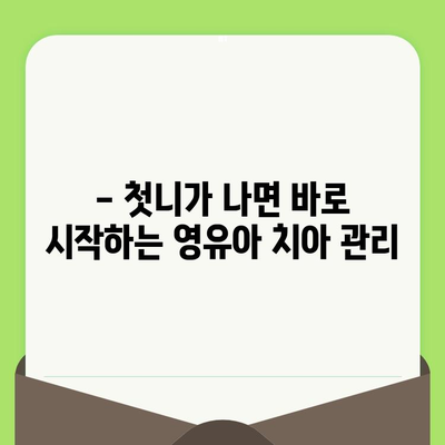 영유아 구강 건강 지키기| 필수 구강 검진 가이드 | 치아 관리, 첫 검진 시기, 주의 사항