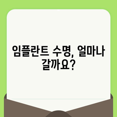 임플란트 수명, 치과 검진으로 지켜내세요! | 임플란트 관리, 수명 연장, 주기적 검진, 치과 상담