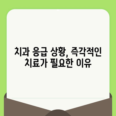 치과 검진 후 심한 통증, 언제 병원에 가야 할까요? | 치과 응급 상황, 통증 원인, 치료 시기