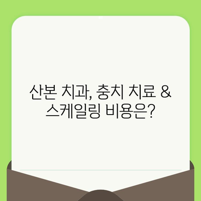 산본 치과 검진 사례| 충치 치료 & 스케일링 후기 | 실제 경험, 비용, 후기 공유