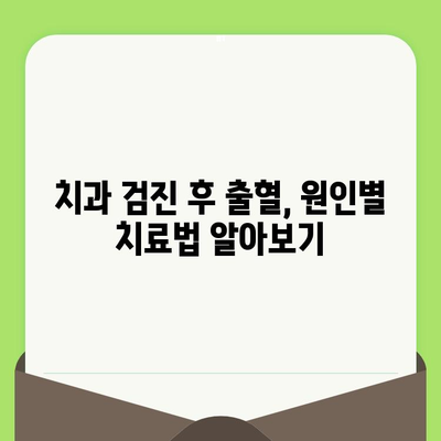 치과 검진 후 출혈| 걱정 마세요, 원인과 해결책을 알려드립니다! | 치과, 출혈, 원인, 대처 방법, 치료